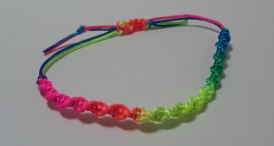 Rainbow DNA Knot Bracelet