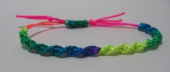 Blue Rainbow DNA Adjustable Bracelet