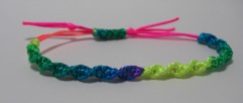 Blue Rainbow DNA Adjustable Bracelet